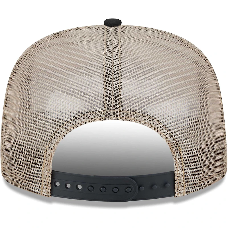 Casquette Snapback 9FIFTY Trucker Snapback Chicago White Sox Chrome Camo New Era pour homme avec cadre en A, blanc