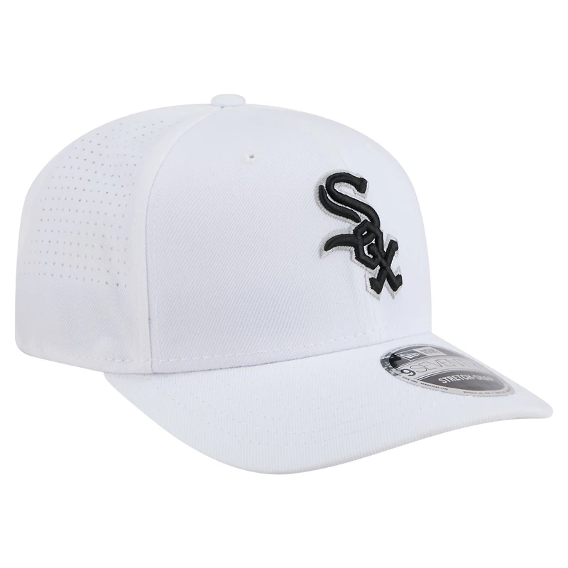 Casquette ajustable COOLERA 9SEVENTY blanche des Chicago White Sox pour homme New Era