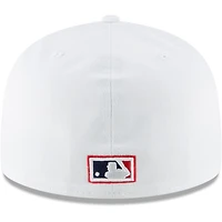 Casquette ajustée 59FIFTY en laine de la collection Cooperstown des Chicago White Sox New Era pour homme, blanche