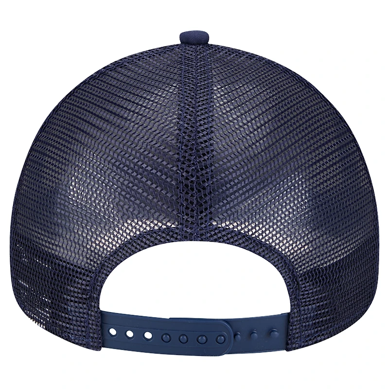 Men's New Era White Chicago White Sox Retro Wordmark 9FORTY A-Frame Trucker Adjustable Hat