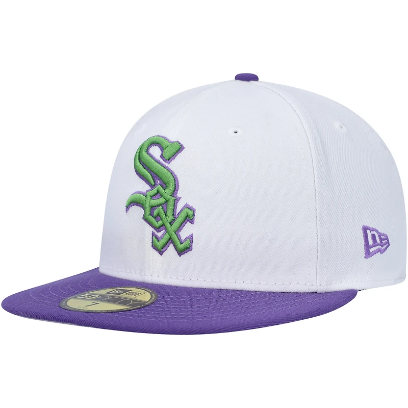 Casquette ajustée 59FIFTY avec écusson latéral Chicago White Sox New Era pour homme