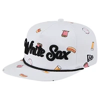 Men's New Era White Chicago White Sox Team Cheer Rope 19TWENTY Adjustable Hat