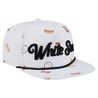 Men's New Era White Chicago White Sox Team Cheer Rope 19TWENTY Adjustable Hat