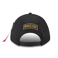 Men's New Era x Alpha Industries  Black Chicago White Sox A-Frame 9FORTY Adjustable Hat