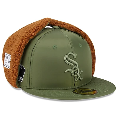 Casquette ajustée 59FIFTY olive Chicago White Sox pour homme New Era x Alpha Industries