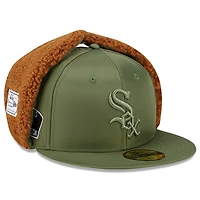 Casquette ajustée 59FIFTY olive Chicago White Sox pour homme New Era x Alpha Industries