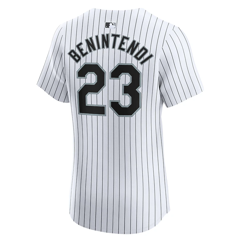 Maillot Nike Andrew Benintendi pour homme, blanc, Chicago White Sox, domicile, élite, joueur