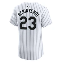 Maillot Nike Andrew Benintendi pour homme, blanc, Chicago White Sox, domicile, élite, joueur
