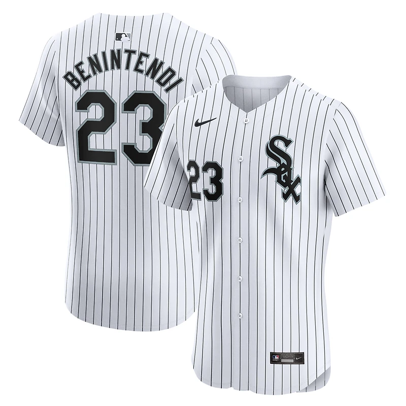 Maillot Nike Andrew Benintendi pour homme, blanc, Chicago White Sox, domicile, élite, joueur