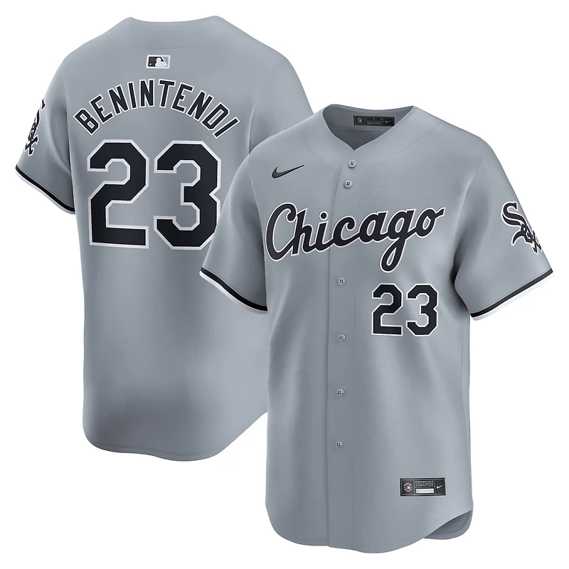 Men's Nike Andrew Benintendi White Chicago Sox Road Limited Player Jersey