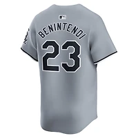 Men's Nike Andrew Benintendi White Chicago Sox Road Limited Player Jersey