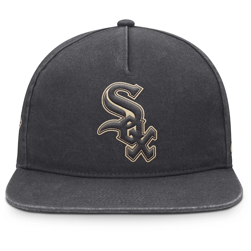 Casquette ajustable Nike Monotone Pro des Chicago White Sox pour homme, anthracite