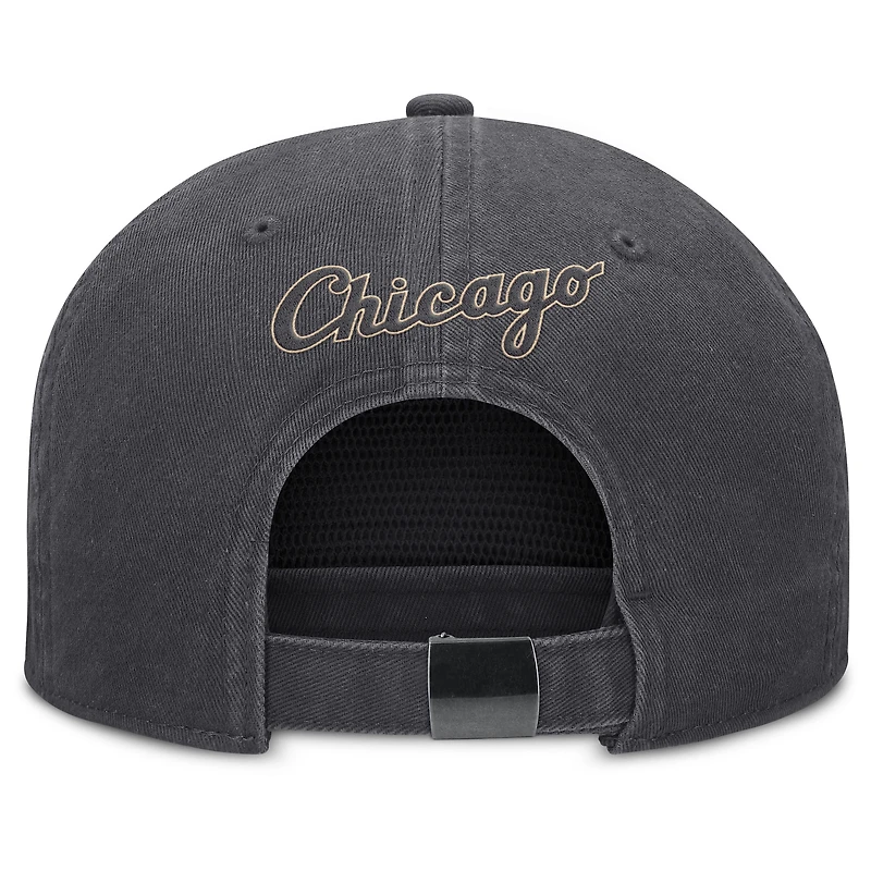 Casquette ajustable Nike Monotone Pro des Chicago White Sox pour homme, anthracite
