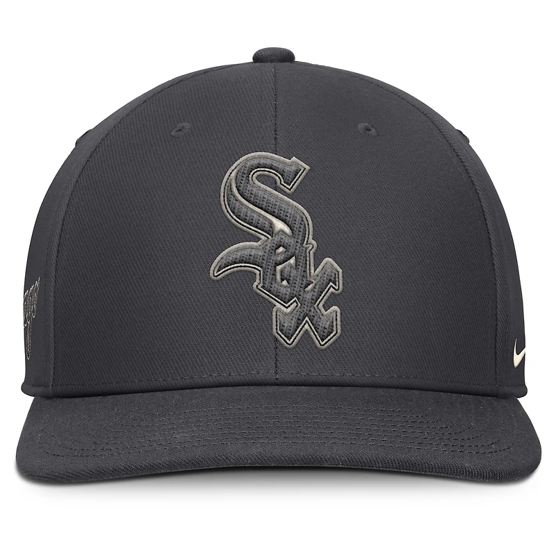 Casquette Nike Snapback Statement Pro Chicago White Sox Anthracite pour homme