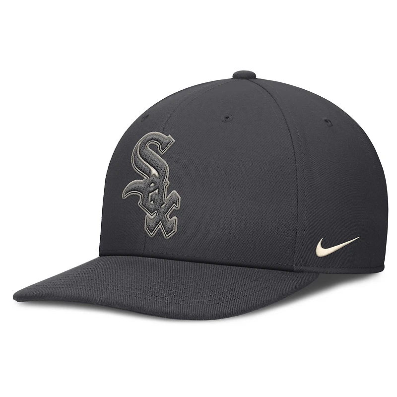 Casquette Nike Snapback Statement Pro Chicago White Sox Anthracite pour homme