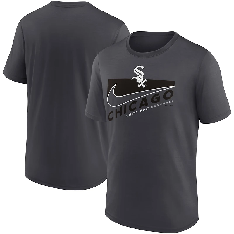 T-shirt Nike Anthracite Chicago White Sox Swoosh Town Performance pour homme