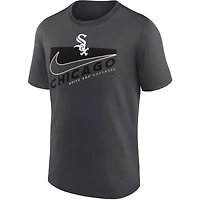 T-shirt Nike Anthracite Chicago White Sox Swoosh Town Performance pour homme