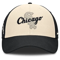 Casquette ajustable Nike noire/naturelle pour homme Chicago White Sox Statement Club Performance