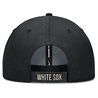 Casquette ajustable Nike noire/naturelle pour homme Chicago White Sox Statement Club Performance