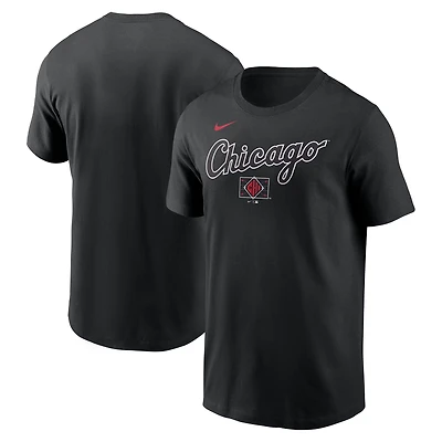 Men's Nike Black Chicago White Sox 2025 City Connect Wordmark T-Shirt