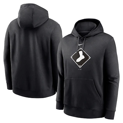 Men's Nike Black Chicago White Sox Alternate Logo Club Pullover Hoodie