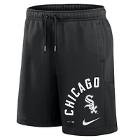 Short en polaire Nike Chicago White Sox Arched Kicker pour homme, noir