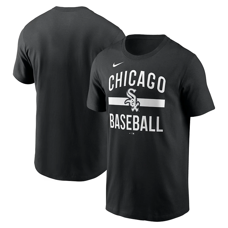 T-shirt Nike noir Chicago White Sox pour homme