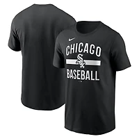 T-shirt Nike noir Chicago White Sox pour homme