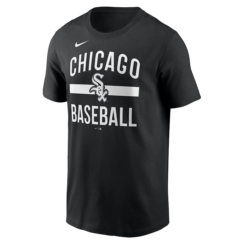 T-shirt Nike noir Chicago White Sox pour homme