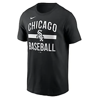 T-shirt Nike noir Chicago White Sox pour homme