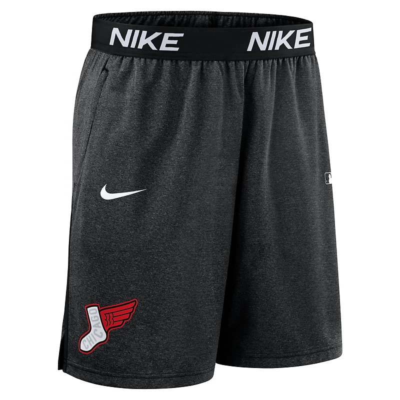Men's Nike Black Chicago White Sox Authentic Collection City Connect Dri-FIT Knit Shorts