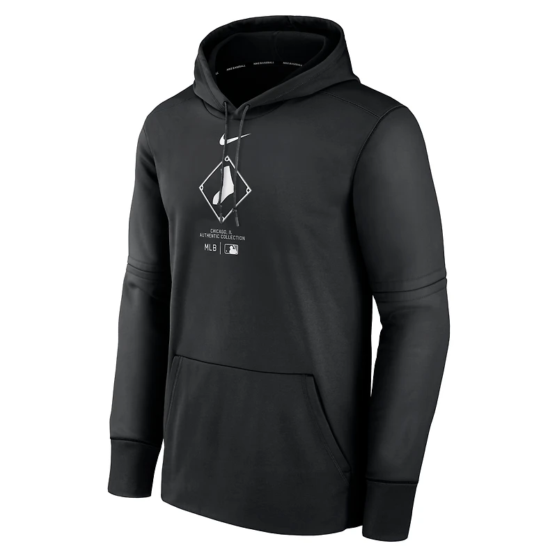 Men's Nike Black Chicago White Sox Authentic Collection City Connect Performance Pullover Hoodie