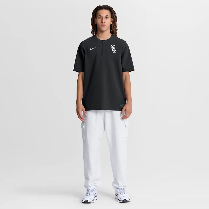 Men's Nike Black Chicago White Sox Authentic Collection Dri-FIT Quarter-Zip Windshirt