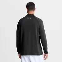Pull Nike Chicago White Sox Authentic Collection Dri-FIT Raglan demi-zip pour homme, noir.