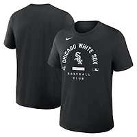 T-shirt Nike noir Chicago White Sox Authentic Collection Early Work Tri-Blend Dri-FIT pour homme