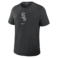 T-shirt Nike noir pour homme, collection authentique des Chicago White Sox, tri-blend Dri-FIT, coupe Early Work