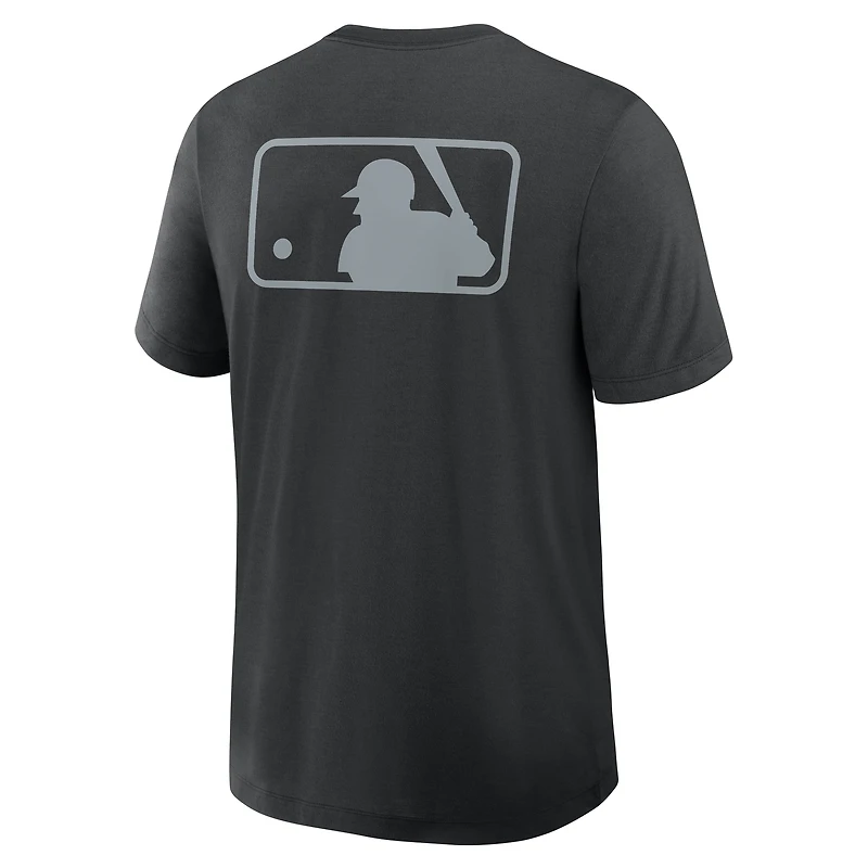 T-shirt Nike noir pour homme, collection authentique des Chicago White Sox, tri-blend Dri-FIT, coupe Early Work