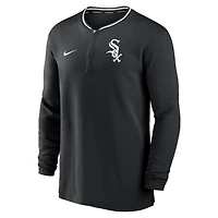 Men's Nike Black Chicago White Sox Authentic Collection Performance Half-Zip Top