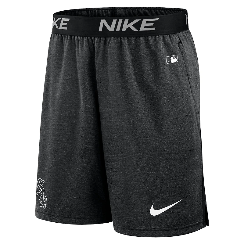 Men's Nike Black Chicago White Sox Authentic Collection Performance Knit Shorts