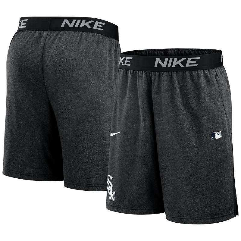 Men's Nike Black Chicago White Sox Authentic Collection Performance Knit Shorts