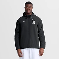 Veste à capuche zippée intégrale Nike Chicago White Sox Authentic Collection noire pour homme
