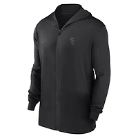 Men's Nike Black Chicago White Sox Authentic Collection Travel Performance Lightweight Full-Zip Hoodie