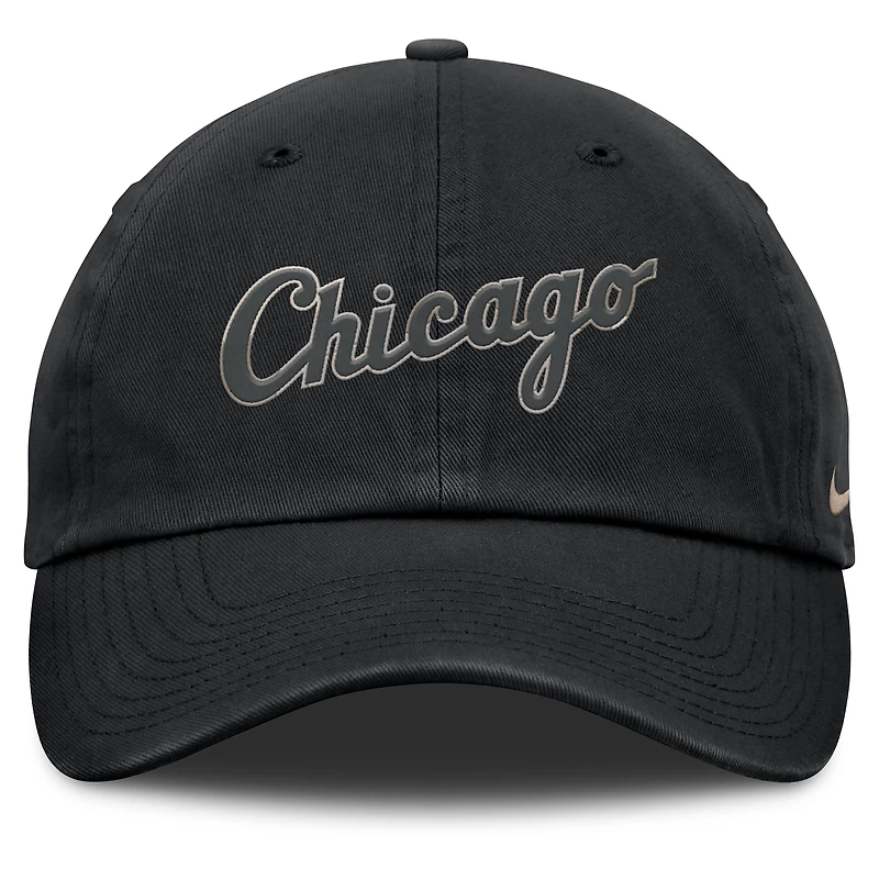 Casquette ajustable Nike noire Chicago White Sox Camo Pack Club pour homme