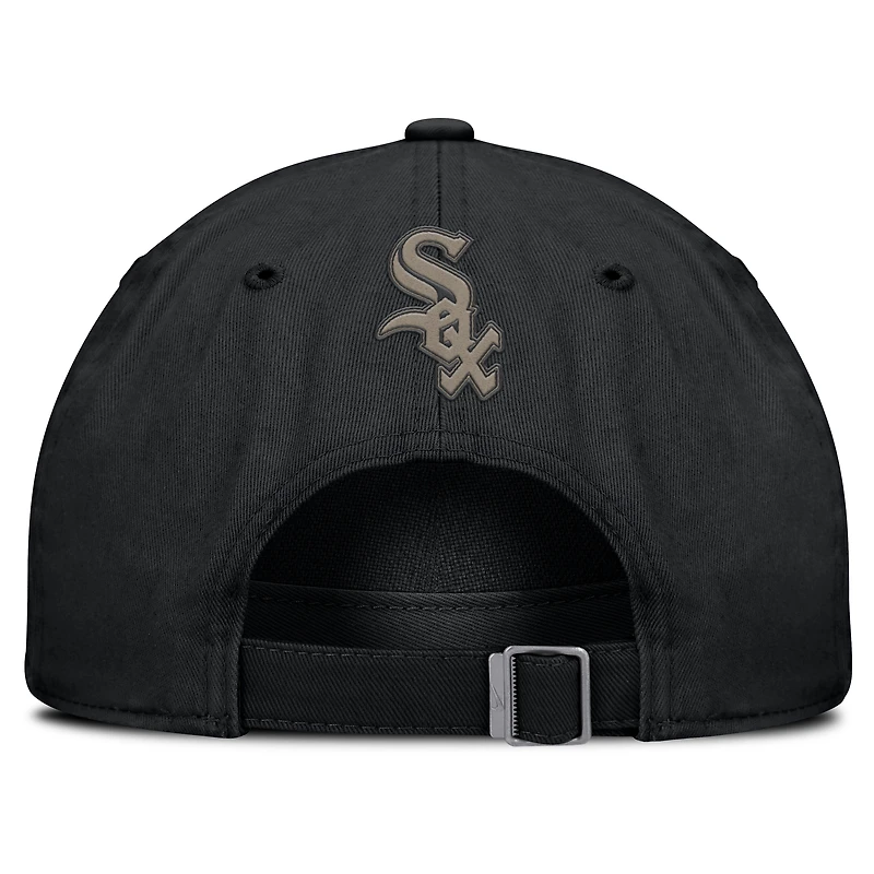 Casquette ajustable Nike noire Chicago White Sox Camo Pack Club pour homme
