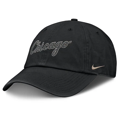 Casquette ajustable Nike noire Chicago White Sox Camo Pack Club pour homme