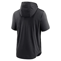 Men's Nike Black Chicago White Sox City Connect Performance Short Sleeve Pullover Hoodie