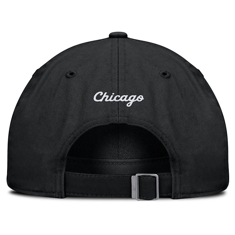 Casquette ajustable Nike noire Chicago White Sox Club pour homme