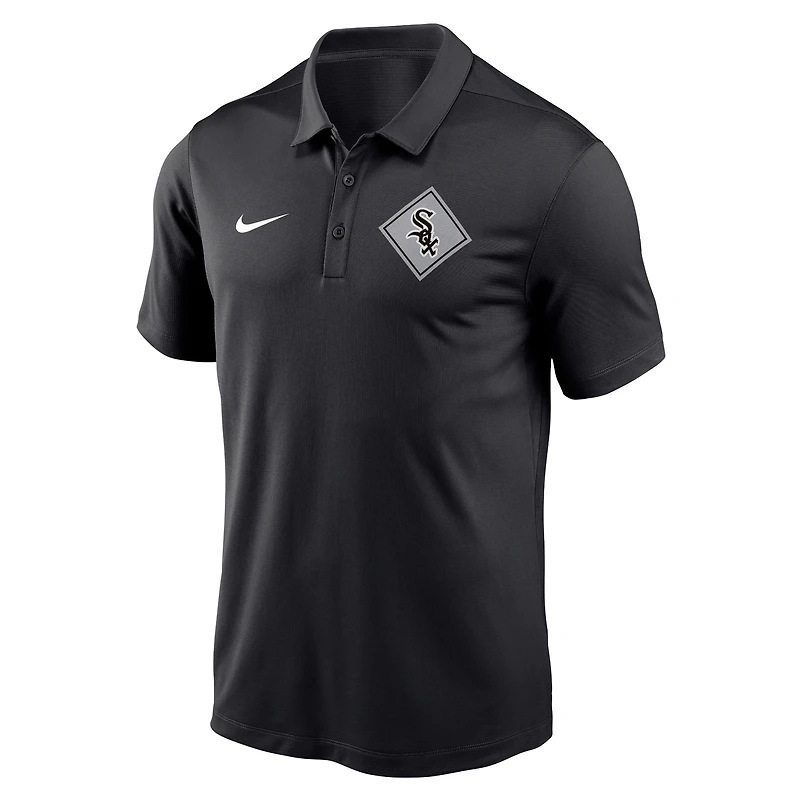 Men's Nike Black Chicago White Sox Diamond Icon Franchise Performance Polo
