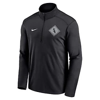 Men's Nike Black Chicago White Sox Diamond Icon Pacer Performance Quarter-Zip Windbreaker Top