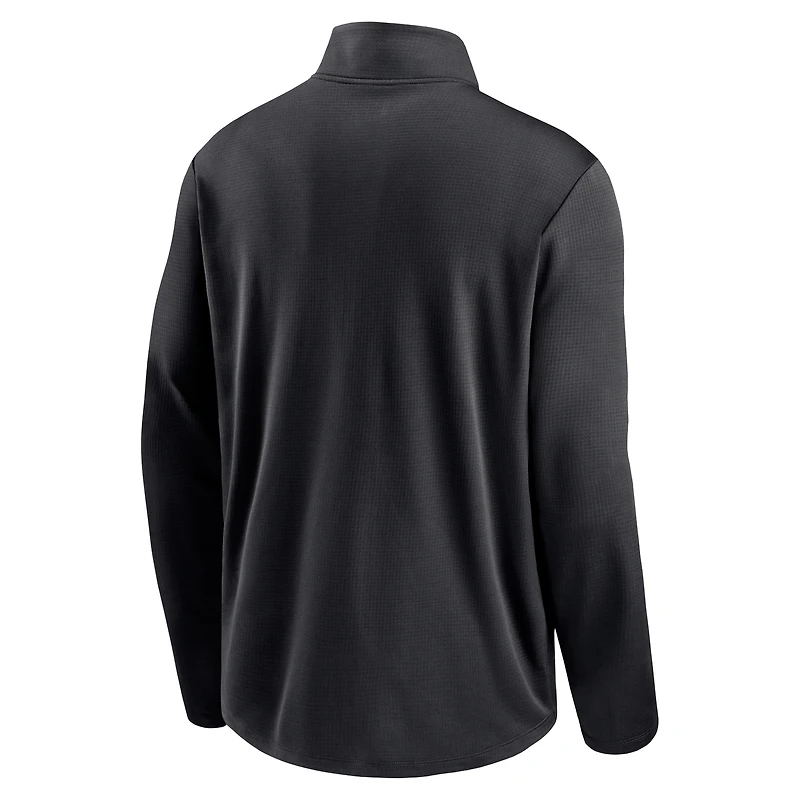 Men's Nike Black Chicago White Sox Diamond Icon Pacer Performance Quarter-Zip Windbreaker Top